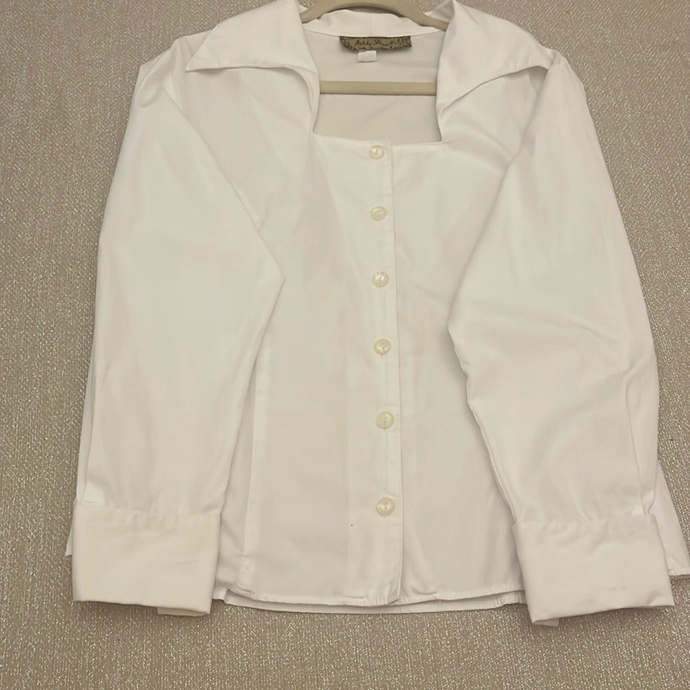 Ashley Stewart Classic White Blouse